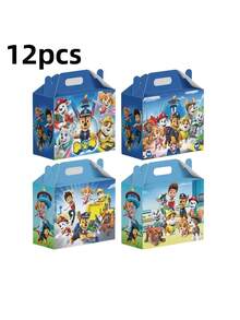 Paw Patrol Pat Patrouille Gift Box Gift Packaging Box Birthday Party Souvenir Decoration Gift Decoration Box Party Small Gift Decoration Decoration
