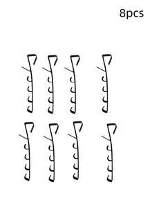 1 buc cârlig de ușă din plastic alb, suport modern și robust pentru agățat, cârlige lungi pentru genți peste ușă