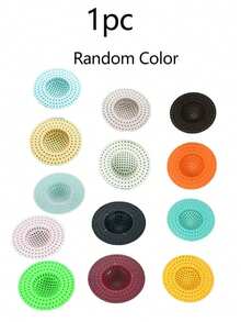1/5 piezas Filtro de drenaje del fregadero, Filtro de drenaje de cocina, Filtro de drenaje de baño, Filtro de drenaje de piso, Filtro antiatascamiento, Cubierta de prevención de obstrucción y plagas del inodoro, Colador de fregadero de cocina, Cubierta antiplagas, Colector de alimentos, Atrapapelos, Filtro de prevención de obstrucción de alimentos y residuos con malla, Apto para ducha, baño, lavandería