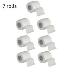 7 rollos de vendaje autoadhesivo, cinta deportiva transpirable, vendaje deportivo autoadhesivo (blanco) - Blanco - Ver 6