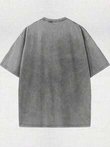 Frieren Shirt - Beyond Journey's End Anime DoublePrinted Vintage Washed Tee Unisex OversizeHeavyweight Cotton T-Shirt For Anime Fans AndLovers - Grey - View 2