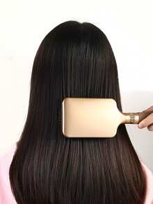 2 Stücke/Set Haarbürste - Luftpolsterbürste, Kopfmassage Kamm, große Paddelbürste für lange Haare, ovale Bürste, einfach zum Entwirren - Verschiedenfarbig - Übersicht 5