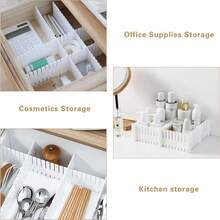 2pcs/Set Random Color Drawer Organizer Divider, Kitchen Cabinet Separator - White - View 3