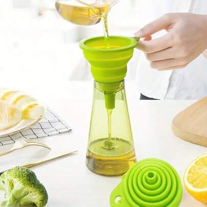 1 Multifunctional Silicone Filter Tube - Foldable And Flexible, Convenient For Reversing Liquids, Jams, Beans, Etc. - Very Suitable For Use In Kitchens And Restaurants, With Random Colors