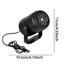 1 قطعة مصباح عارض ثلج LED | مصباح جو ثلجي دوار يعمل بالطاقة USB - يعمل بالطاقة USB، مصدر إضاءة LED عالي الدقة مدمج، يعرض رقائق ثلج شفافة على الجدران والأسقف، مما يخلق تأثير "رقائق الثلج" الحالم، مناسب لعيد الميلاد، محاكاة الثلج الشتوي، الحفلات، مصباح ذكي