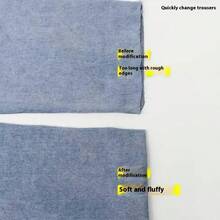 1 Roll Pants Hem Shortening Tape, No Sewing No Ironing Adhesive Pant Leg Clips Adjustable Hem Fixers - White - View 5