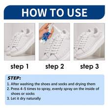 Shoe & Sock Deodorizing Spray - Quickly Removes Odors, Effectively Eliminates Shoe And Sock Odors, And Leaves A Fresh Scent. Easy To Use: After Washing And Drying Shoes And Socks, Spray 4-5 Times Evenly On The Inner Side, Then Let It Air Dry. Removes Unpleasant Odors. Shoe And Sock Cleaner, Sweat And Odor Eliminator, Fresh Shoe Cabinet Refresher. - Multicolor - View 3