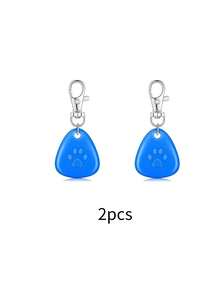 1 件 LED 宠物项圈三角吊坠，发光吊坠，夜间散步防丢灯，户外警示灯，宠物用品吊坠，防水狗项圈灯，适合户外散步，夜间安全，含电池 - 彩色 - 查看 14