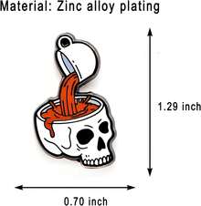 Drink More Coffee Your Brain - Serie divertida - Pin de solapa esmaltado - Insignia chapada para ropa, bolsos y cordones, Zinc, aleaciones metálicas - 1 - Ver 7