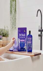 Dr Teal'S Foaming Bath With Pure Epsom Salt, Sleep Blend With Melatonin, Lavender &Amp; Chamomile Essential Oils, 34 Fl Oz (Pack Of 2) - ColorE - 查看 6