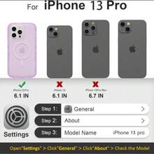 适用于 iPhone 16/15/14/13/12/11 系列透明手机壳，兼容 MagSafe，三层磁性充电盒，iPhone 16 Pro Max 重型防震防摔手机壳，适用于圣诞节、生日、新年礼物、冬季、送给家人、朋友、生日、女朋友、男朋友的礼物 - 紫色 - 查看 19