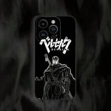 Custodia per iPhone S, S, custodia per telefono con motivo anime "Guts" compatibile con iPhone 16, 15, 11, 13, 14 Pro Max, 7, 8 Plus, X, Xr, Xs Max, 12 mini, in colore nero - Z8 - Visualizzare 9