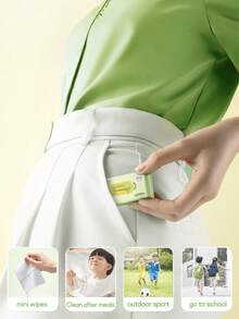 128pcs/16packs Portable Wet Wipes For Daily Use