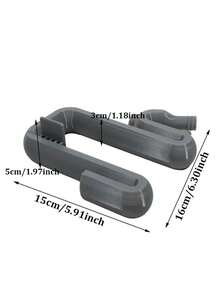 1 pieza Herramienta de soporte de borde de manguera de tubo de rebosadero impresa en 3D para exteriores, abrazadera de plástico ajustable duradera con ajuste para jardín, césped, acuarios, sistemas de riego, soporte de manguera de jardín, construcción resistente, conexión rápida