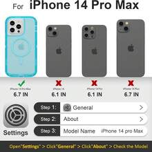 适用于 iPhone 16/15/14/13/12/11 系列透明手机壳，兼容 MagSafe，三层磁性充电盒，iPhone 16 Pro Max 重型防震防摔手机壳，适用于圣诞节、生日、新年礼物、冬季、送给家人、朋友、生日、女朋友、男朋友的礼物 - 藍色 - 查看 20