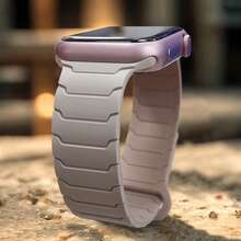 Correa magnética totalmente compatible con la banda del de 44 mm, 45 mm, 40 mm, 41 mm, 42 mm, 38 mm, 45 mm. Banda de reloj de silicona compatible con iWatch Series 10, 9, 8, 7, 6, 5, 4, 3, SE, Ultra 2, pulseras