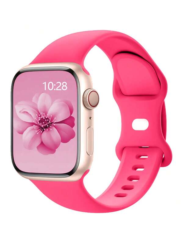 1pc Silicone Sport Watch Band, Suitable For Apple Watch 38mm 40mm 41mm 42mm 44mm 45mm 49mm, Compatible With IWatch Series 9 Ultra 8 SE 7 6 5 4 3, Unisex