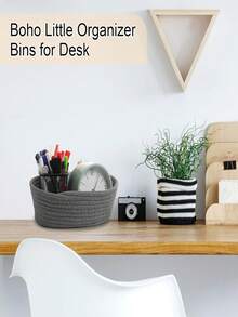 Small Storage Cotton Rope Woven Basket Gift Closet Storage Basket Gift Basket For Easter Decoration Storage Box Suitable For Living Room And Bedroom