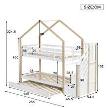 Kids Bedding Accessories - White+Natural + Solid Wood+MDF - View 4