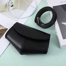 极简腰带包 女士时尚ins风手机包 迷你小包 腰带 黑色 街头时尚 - 彩色 - 查看 7