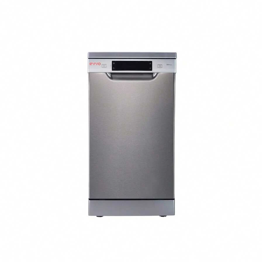 Cecotec Slim 45cm Dishwasher With Third Rack And 10 Place Settings, 8 Innovative Programs, Includes 30-Minute Quick Program And Half Load, Modern Design With LED Touch Screen, Zone Wash For Targeted Cleaning On Selected Racks, Perfect For Small Kitchens, Ideal For Couples Or Singles, Stainless Steel Finish, Revolutionize Your Kitchen With Advanced Technology And Flexibility, Optimal Capacity For Dishes And Cutlery, Save Space Without Sacrificing Functionality. - Multicolor - View 1