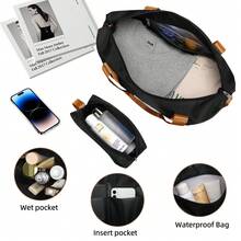 Luggage Sets 5 Piece Hardside Expandable Suitcase With Wheels Lock, Large Capacity Checked Luggage For Families, PC+ABS Hardside Lightweight Rolling Suitcase For Women And Men - 黑色 - 查看 6