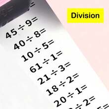 1 Set di timbri riutilizzabili per matematica, design compatto per addizione, sottrazione, moltiplicazione e divisione - Multicolore - Visualizzare 14