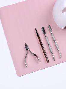 Washable Nail Art Table Mat, Foldable Nail Art Hand Pillow, Manicure Desk Mat, Soft PU Leather Manicure Arm Rest Cushion, For Nail Art Salon Home - Multicolor - View 5