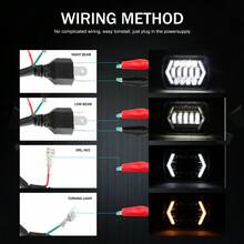 1pc AURUM BEAM 7-Inch Square Truck LED Headlight With Arrow Dual-Color Daytime Running Light, Suitable For Off-Road Vehicles, Motorcycles, Trucks, And Cargo Trucks Modification - 7 INCH - View 9
