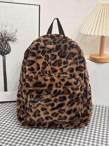 毛绒背包 可爱女士背包 牛形蓬松清新柔软毛绒背包