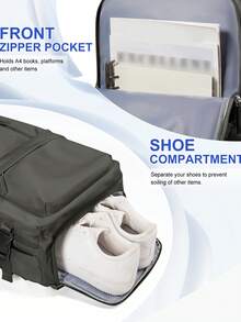 Rucsac de mână, rucsacuri de călătorie, aprobat pentru zbor, capacitate mare, țesătură din nailon, impermeabil, rucsac pentru drumeții, rucsac pentru computer în aer liber, pentru călătorii, camping, drumeții, pentru bărbați și femei, cadou pentru mamă, tată, fiică, prieten, accesorii de călătorie, unisex, rucsac funcțional pentru băieți, rucsac pentru computer, design cu curea pentru bagaje, pentru întoarcerea la școală, pentru afaceri la facultate, în aer liber, pentru boboci, boboc, cadou pentru iubit și tată