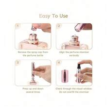 1PC 5ml Refillable Perfume Bottle, Portable Mini Spray Bottle For Travel And Outing, Living Room Home Bedroom Bathroom House Decor, Travel Stuff, Wedding, Party, Birthday, Gifts For Men Mom Dad Friends, New Years, Accessories, Funny Gift Home Bathroom Decor Fall Decor Back To School - Multicolor - View 3