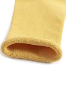 4 paires de chaussettes enfants de couleur bonbon, chaussettes mi-mollet décontractées, chaussettes de couleur macaron, chaussettes bicolores, style de rue, chaussettes mode colorées pour toutes les saisons