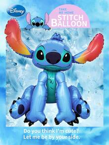 1 Bóng bay nhôm hình Stitch được cấp phép chính thức của Disney, phụ kiện trang trí tiệc sinh nhật, quà tặng ngày lễ, lựa chọn tốt nhất để chụp ảnh. - Màu xanh lam - Xem 6