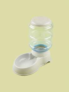 1 Pieza Comedero Automático Para Mascotas, Dispensador Automático De Alimentador De Mascotas De Gran Capacidad De 3.8L Para Perros Y Gatos - Gris - Ver 2