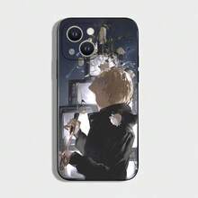 Oshi No Ko Aqua Anime Phone Case Cover Compatible With  16,15,14,13,12,11 Plus,Pro Max,XS,X,XR,SE,Mini,8,7,Soft Silicone Black Cover ,Cover Compatible With  17 Case,  17 Pro Case,  17 Pro Max Case - z8 - Xem 13
