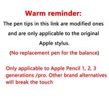 Compatibles avec les embouts de Apple Pencil, pack amélioré de 6 embouts de rechange avec étui, pointes métalliques de contrôle précis sans usure compatibles avec Apple Pencil 1ère/2ème génération, USB-C, iPad Pro Pencil