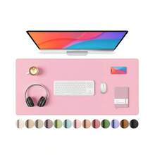 Protezione in pelle per scrivania da ufficio, tappetino da ufficio, tappetino mouse grande, tappetino in pelle PU antiscivolo e assorbente per inchiostro, tappetino per scrivania laptop, blocco note impermeabile per ufficio e casa