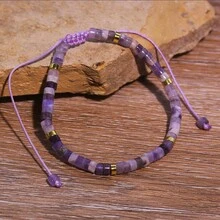 Pulseras inspiradoras de piedras naturales curativas como regalo para mujeres - Regalos de mejórate pronto para mujeres, mejores amigas, hermanas, niñas - La vida es dura, pero tú también lo eres