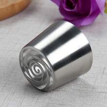 Boquillas de Relleno Rusas Extra Grandes - Juego de Boquillas de Acero Inoxidable, Adecuado para Decoración de Pasteles, Rosas y Magdalenas, Herramienta de Repostería Profesional - Multicolor - Ver 9