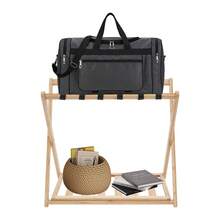 Luggage Rack 2 Pack Luggage Rack For Guest Room Folding Luggage Rack 64*39*58cm - wood color - View 5