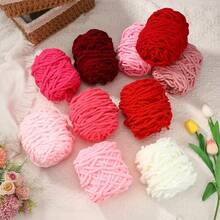 1pc 100g/1pc Chunky Knitting Yarn Set, Single Ply Soft & Skin-Friendly Autumn/Winter Yarn, Suitable For DIY Knitting Scarves, Bags, Slippers, Dolls, Blankets, Cushions - Multicolor - View 8