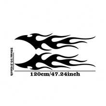 Personalized Car Body Flame Decal Sticker, Suitable For Car Body