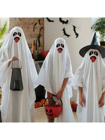 Halloween Cute Ghost Party Costume, Ghost Cloak Cosplay Outfit