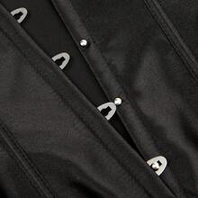 1 件女士黑色紧身胸衣腹部塑身带腰带，宫廷风格万圣节女士配饰，适合西部牛仔女牛仔乡村装复古黑色腰带女士紧身胸衣腰带，腰部训练器，塑腰，瘦腰和收腹 - 黑色 - 查看 4