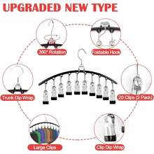 VASA NAMA 2 pcs Soportes Organizadores de Sombreros con Rotación de 360°, Perchas para Sombreros de Clóset, Estantes para Sombreros para Gorras de Béisbol, Organizador de Leggings para clóset - 1 - Ver 5