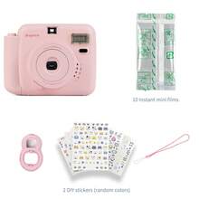 popoto Popoto Instant Camera Bundle With Instant Mini Films, One-Touch Operation, Selfie Mirror, Retro Design,For Beginners, Features A Built-In Flash, A Center-Axis Viewfinder, And Develops Photos In 30 Seconds, With 10 Instant Mini Films.(Not Include Battery)