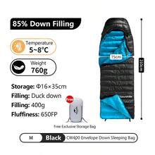 Naturehike Kantong Tidur Bulu Angsa 5-8°C, Cocok untuk Musim Gugur/Musim Dingin, Kantong Tidur Tahan Air Ultra Ringan Nilon 20D, 400g Bulu Angsa 650FP - A - View 18