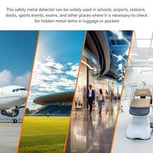 Detector de metales portátil con recordatorio dual Md-3003b1, un detector de metales conveniente y sensible que se puede llevar a cualquier parte - Negro - Ver 8