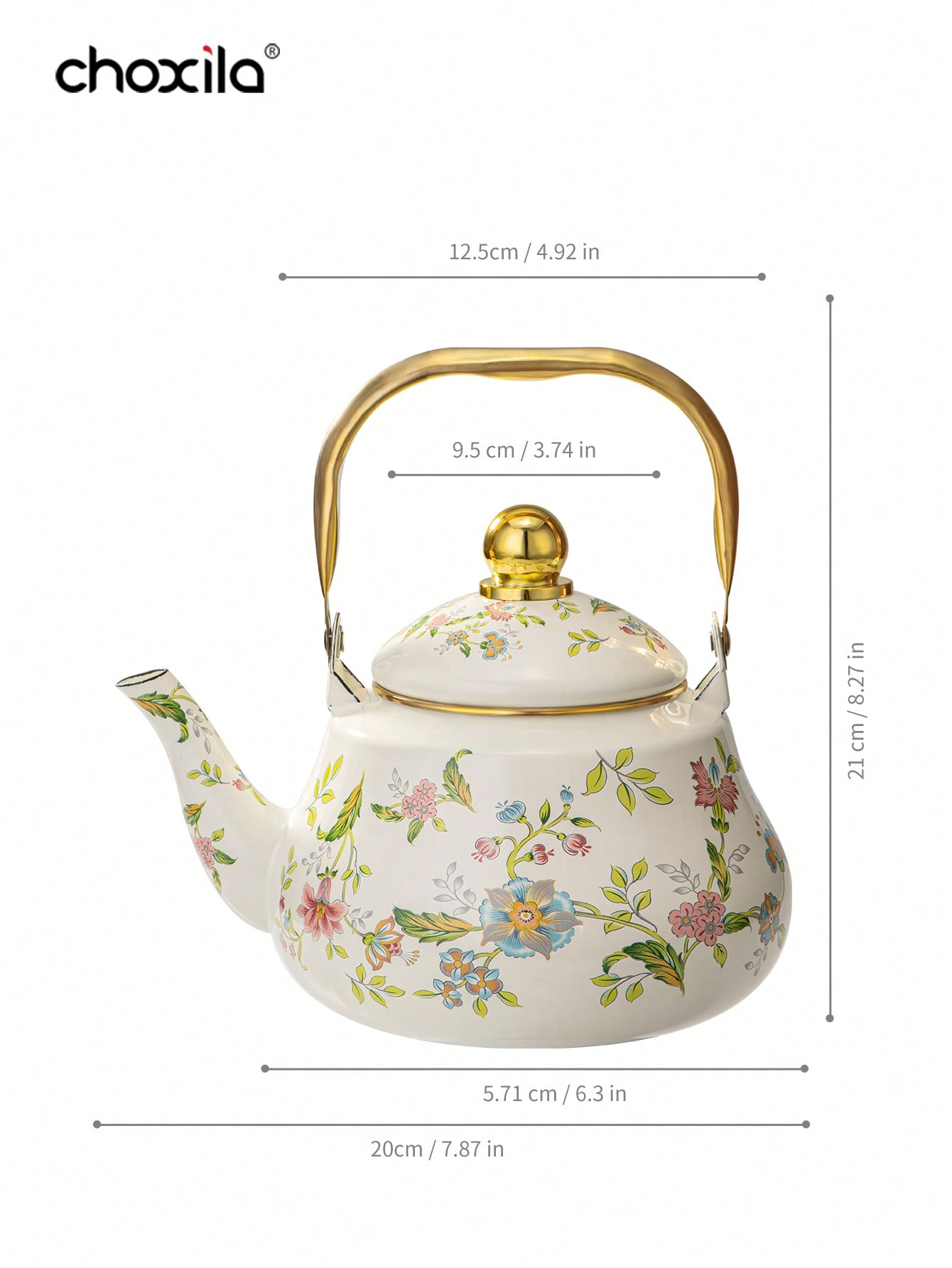 براد شاي مينا سعة كبيرة